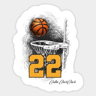 from the logo caitlin clark 22 Sticker